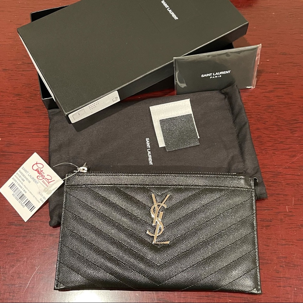 PRICE FIRM—NIB Auth Saint Laurent Bill Pouch